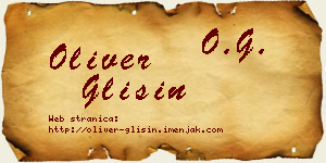 Oliver Glišin vizit kartica